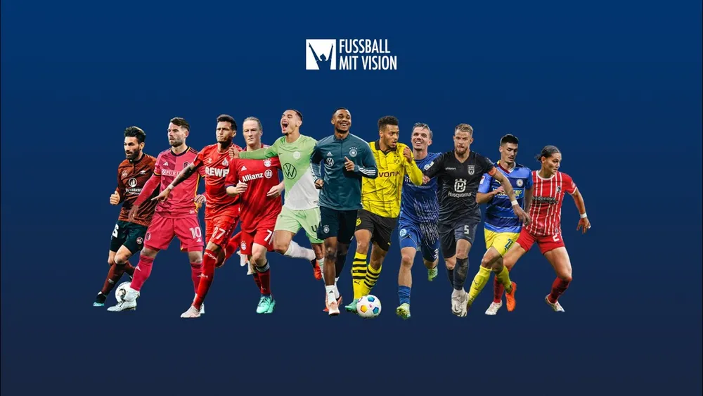 EM 2024 Aktion mit Profi-Fußballern aus Deutschland