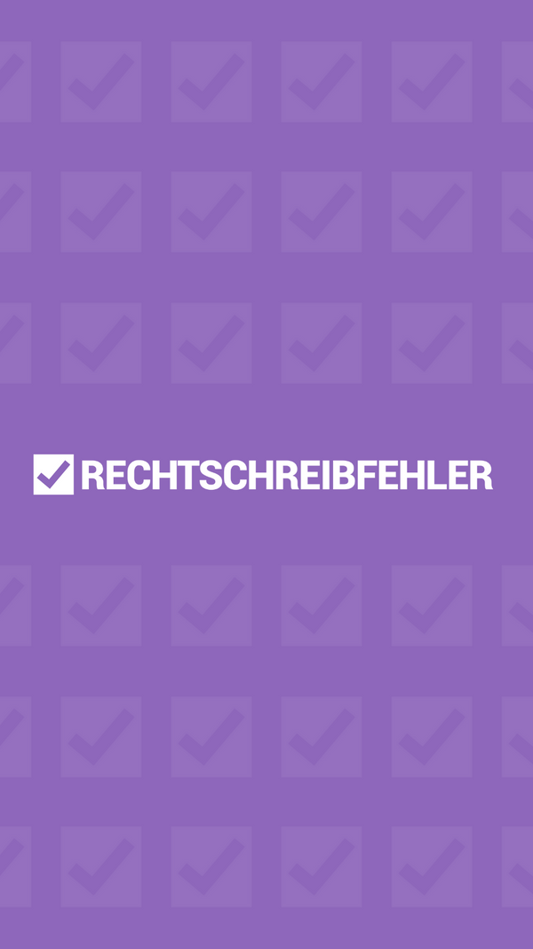 Rechtschreibfehler