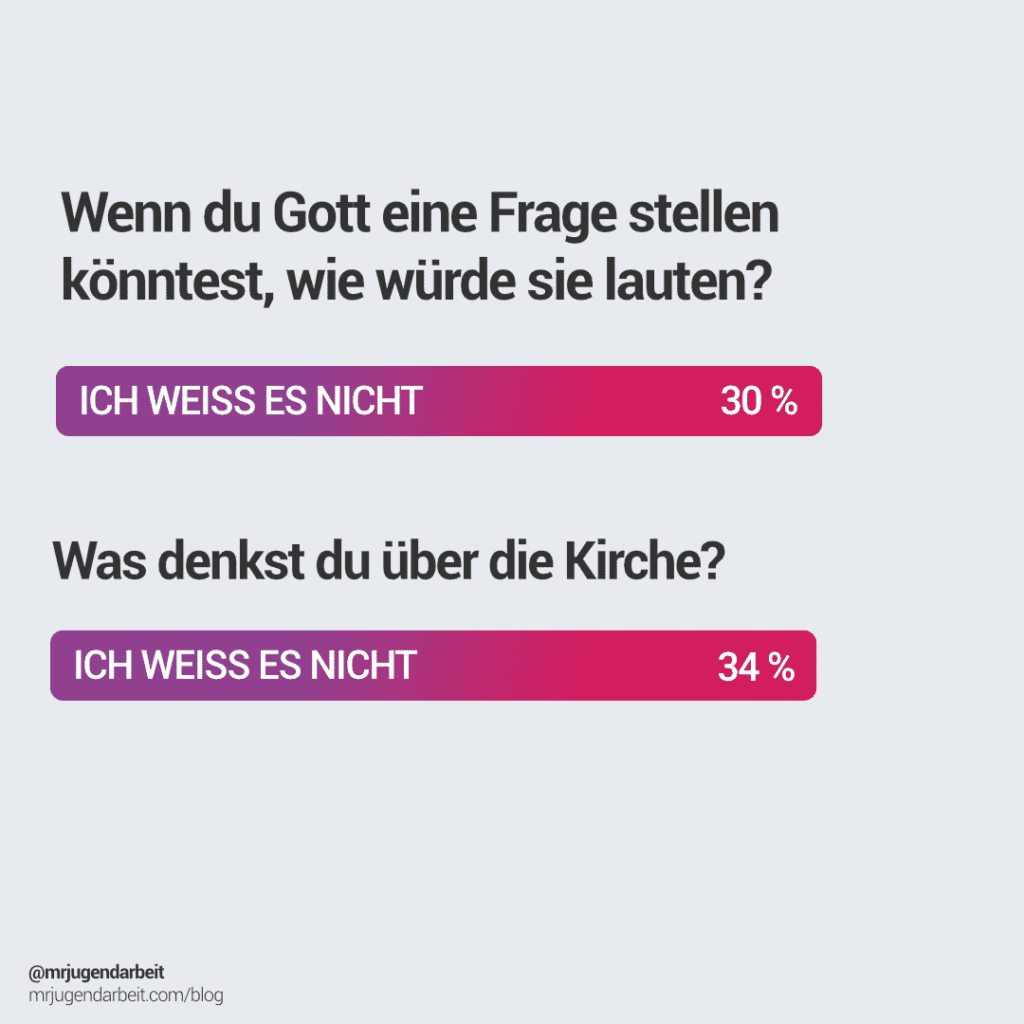 Wenn du Gott eine Frage stellen könntest, wie würde sie lauten?